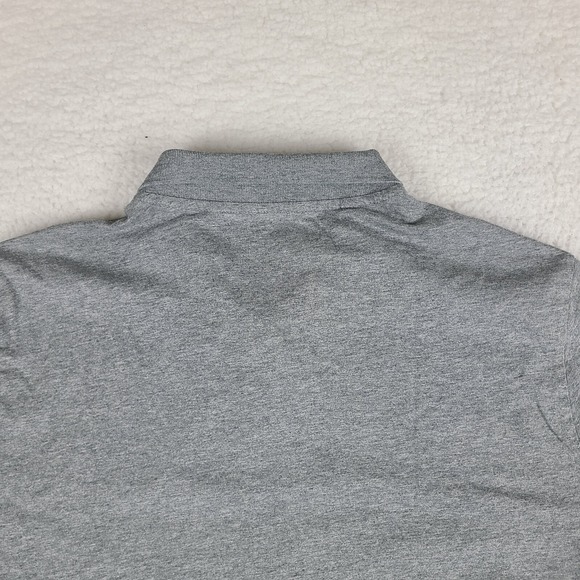 Puma Polo Shirt Mens XL Gray Solid Cotton Performance Short Sleeve - Picture 8 of 11